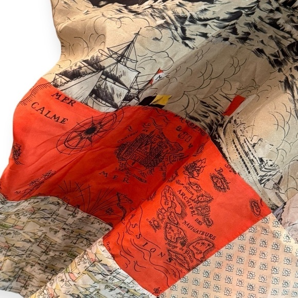 ANTHROPOLOGIE L.P.O. Laurence Maheo Silk Patchwork Tunic Dress Top Size M/L - Picture 5 of 10